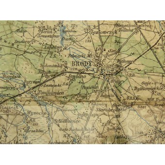 Mappa austro-ungarico del Brody-Tarnopol 1: 400, K.u.K Feldkanonenregiment № 14. Espenlaub militaria